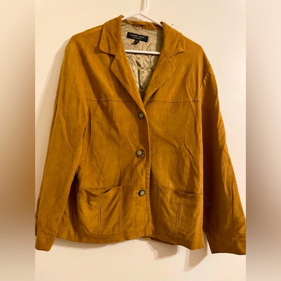 Golden bear genuine leather sports coat
